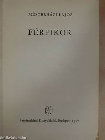 Férfikor