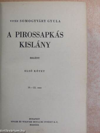 A pirossapkás kislány I-II.