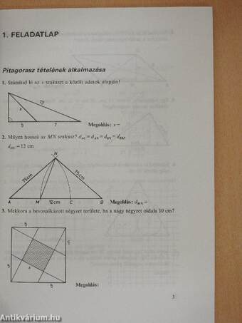 Matematika feladatlapok II.