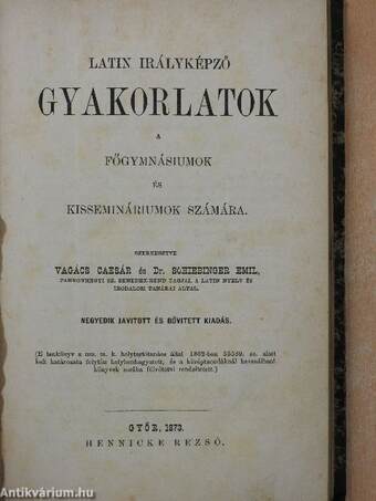 Latin irályképző gyakorlatok