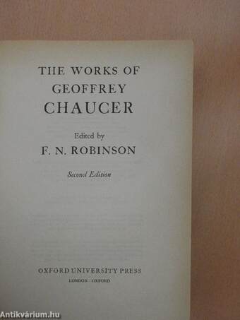 The Works of Geoffrey Chaucer