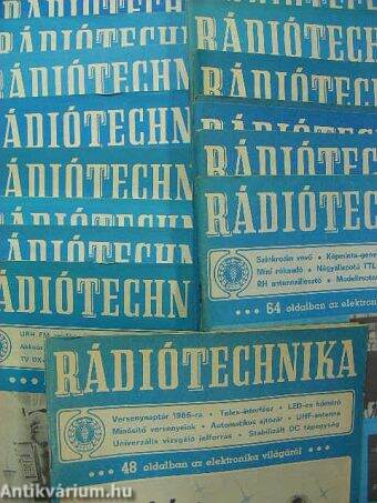 Rádiótechnika 1986-1989. (vegyes számok) 16 db.