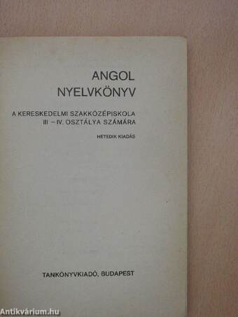 Angol nyelvkönyv