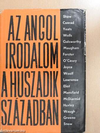 Az angol irodalom a huszadik században I-II.