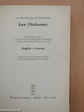 Law Dictionary