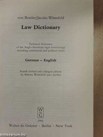 Law Dictionary