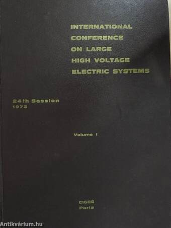 International Conference on Large High Voltage Electric Systems I. (töredék)