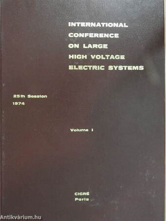 International Conference on Large High Voltage Electric Systems I. (töredék)