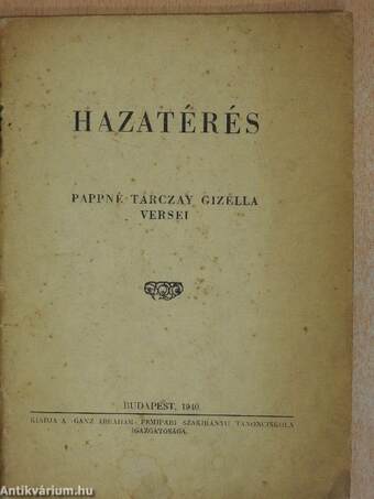 Hazatérés (dedikált példány)