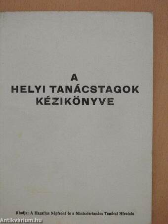 A helyi tanácstagok kézikönyve