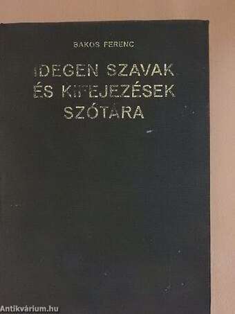 Idegen szavak és kifejezések szótára