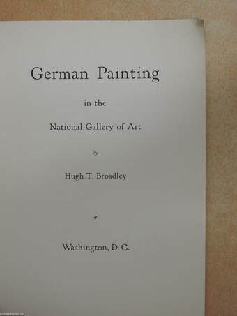 German Painting in the National Gallery of Art