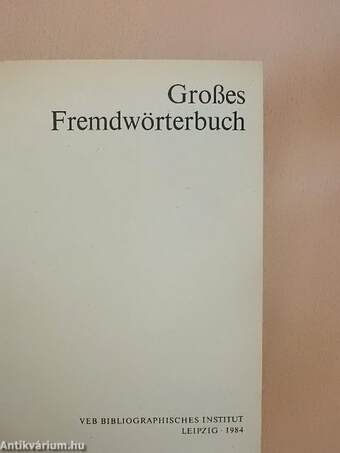 Großes Fremdwörterbuch