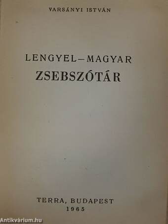 Magyar-lengyel/Lengyel-magyar zsebszótár