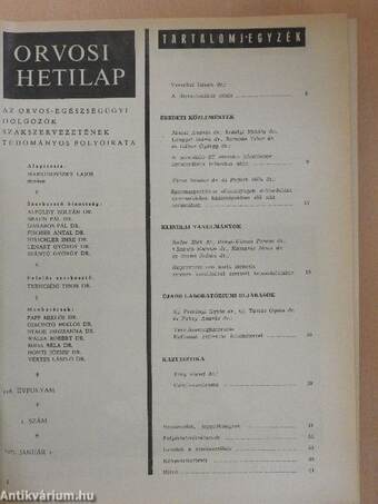 Orvosi Hetilap 1977. I. félév