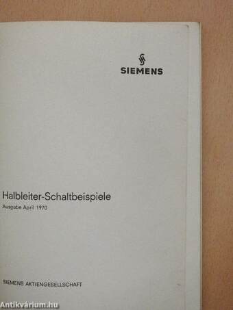 Halbleiter-Schaltbeispiele 1970