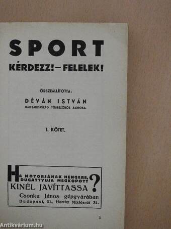 Sport I-II.