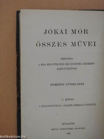 A Jókai-jubileum és a nemzeti diszkiadás története