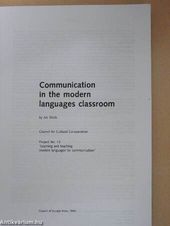 Communication in the modern languages classroom