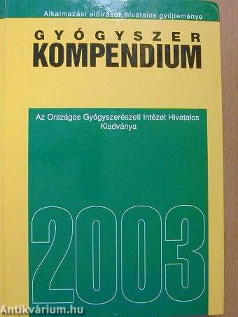 Gyógyszer kompendium 2003