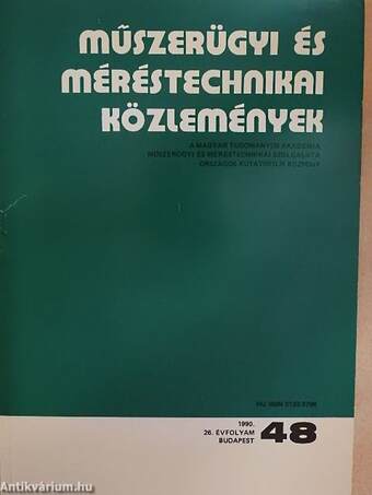 Műszerügyi és méréstechnikai közlemények 48.