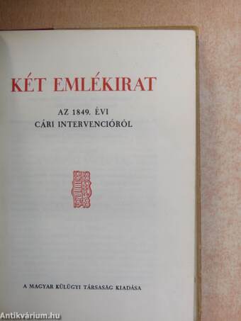 Két emlékirat