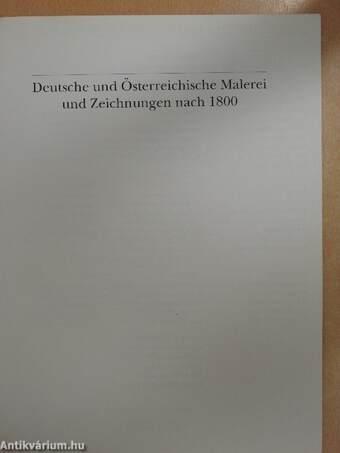 Sotheby's Deutsche und Österreichische Malerei und Zeichnungen nach 1800