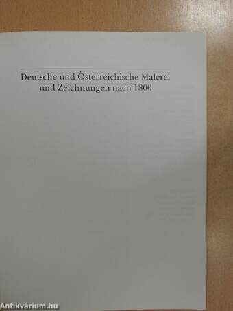 Sotheby's Deutsche und Österreichische Malerei und Zeichnungen nach 1800