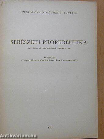 Sebészeti propedeutika