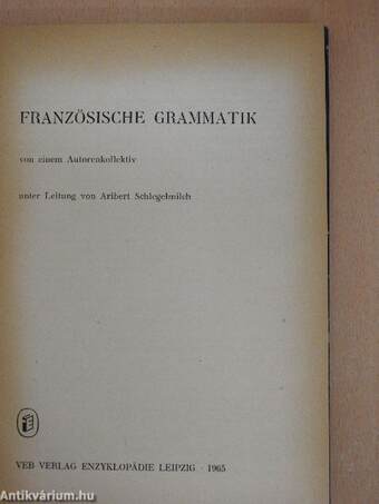 Französische Grammatik