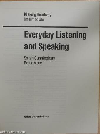 Making Headway - Everyday Listening and Speaking - Intermediate