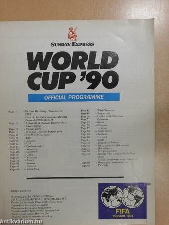 Sunday Express World Cup '90