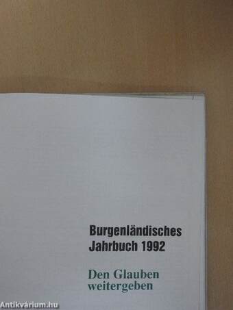 Burgenländisches Jahrbuch 1992