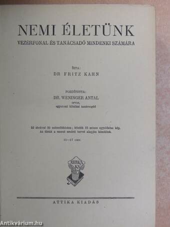 Nemi életünk