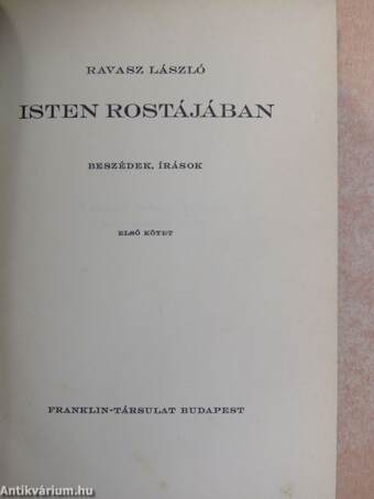 Isten rostájában I-III.