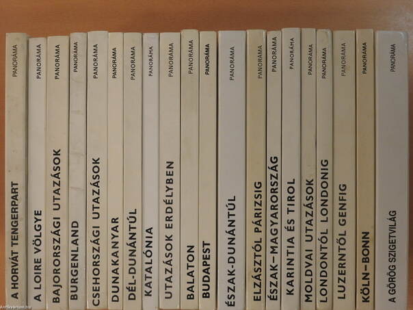"20 kötet a Panoráma "mini" útikönyvek című sorozatból" (nem teljes sorozat)