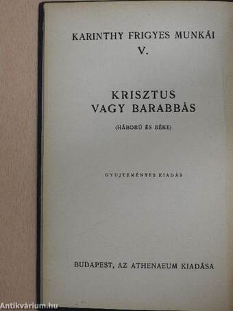 Krisztus vagy Barabbás