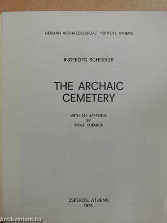 The Archaic Cemetery