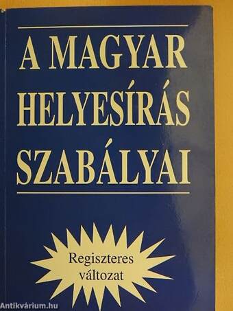 A magyar helyesírás szabályai