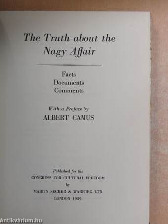 The Truth about the Nagy Affair