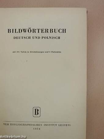 Bildwörterbuch Deutsch und Polnisch