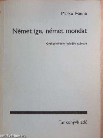 Német ige, német mondat