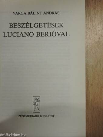 Beszélgetések Luciano Berióval