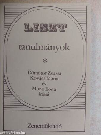 Liszt tanulmányok