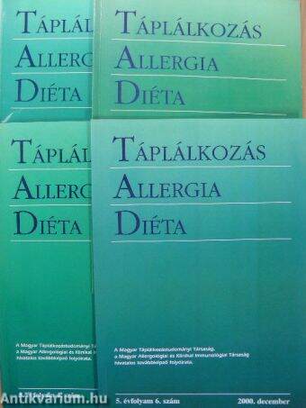 Táplálkozás-allergia-diéta 2000. (nem teljes évfolyam)