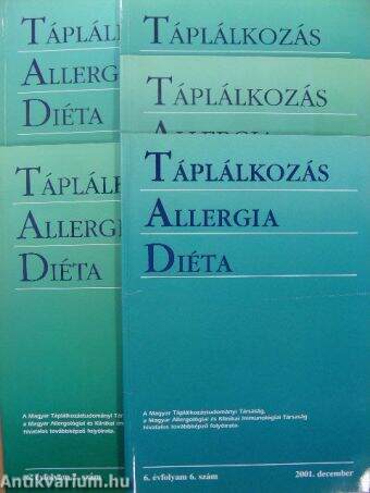 Táplálkozás-allergia-diéta 2001. január-december