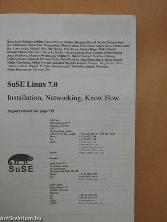 SuSE Linux 7.0 - The Handbook