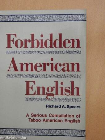 Forbidden American English