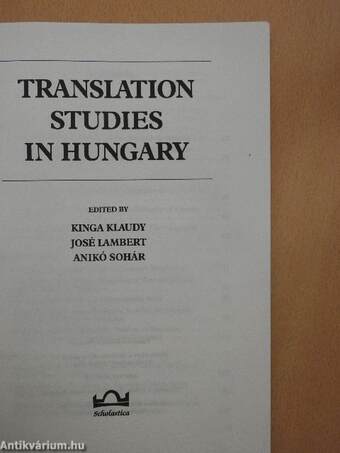 Translation Studies in Hungary