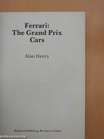 Ferrari: The Grand Prix Cars